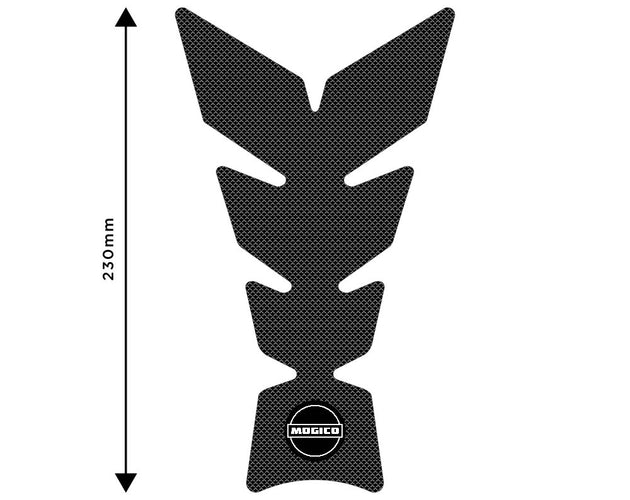 Mogico Motorcycle Accessories Centre Tank Pads - Black Goat