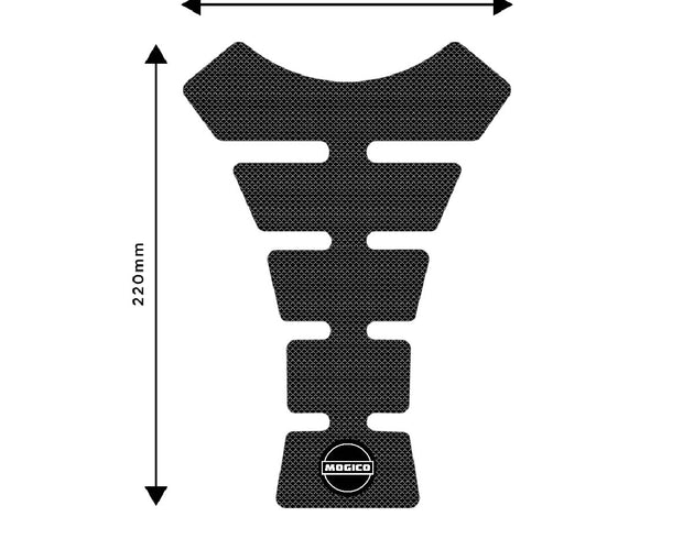 Mogico Motorcycle Accessories Centre Tank Pads - Black Devil