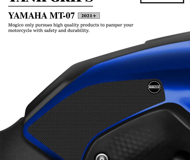 Mogico Yamaha MT-07 2021+ Tank Grips / Motorcycle Anti-slip Pads / Traction Non-Slip Mats Fuel Tank Protection