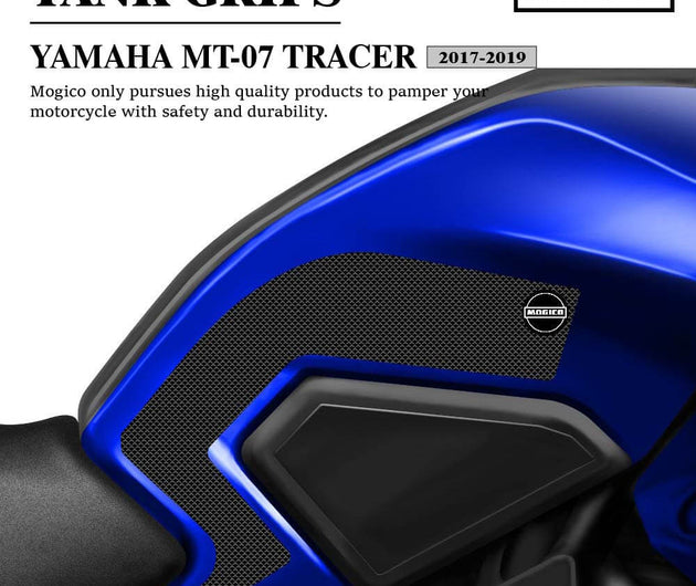 Mogico Yamaha MT-07 Tracer 2017-2019 Tank Grips / Motorcycle Anti-slip Pads / Traction Non-Slip Mats Fuel Tank Protection