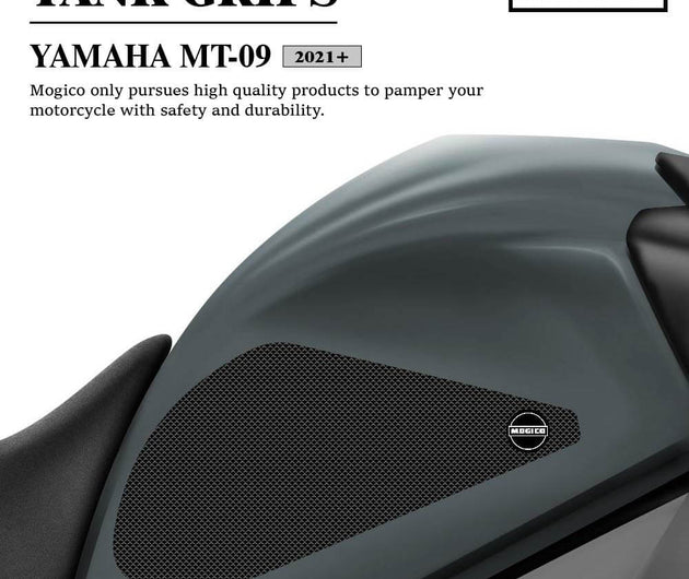 Mogico Yamaha MT-09 2021+ Tank Grips / Motorcycle Anti-slip Pads / Traction Non-Slip Mats Fuel Tank Protection