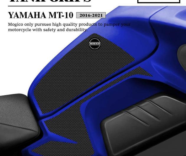 Mogico Yamaha MT-10 2016-2021 Tank Grips / Motorcycle Anti-slip Pads / Traction Non-Slip Mats Fuel Tank Protection