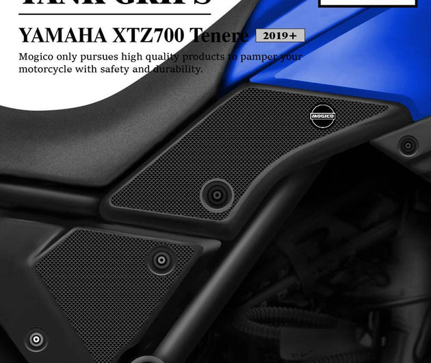 Mogico Yamaha XTZ700 Tenere 2019+ Tank Grips / Motorcycle Anti-slip Pads / Traction Non-Slip Mats Fuel Tank Protection