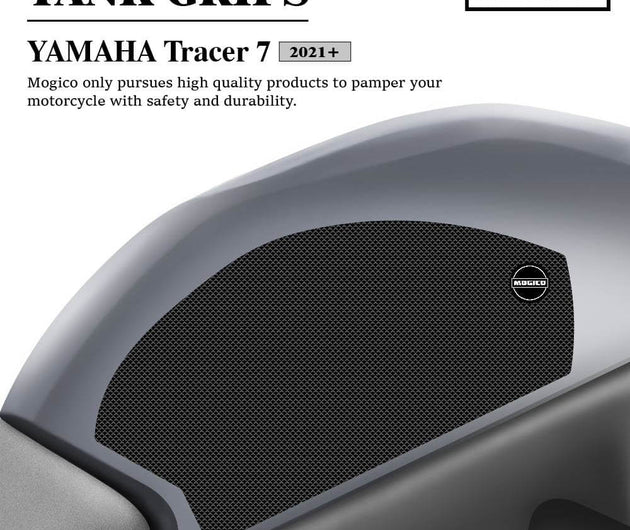 Mogico Yamaha Tracer7 2021+ Tank Grips / Motorcycle Anti-slip Pads / Traction Non-Slip Mats Fuel Tank Protection