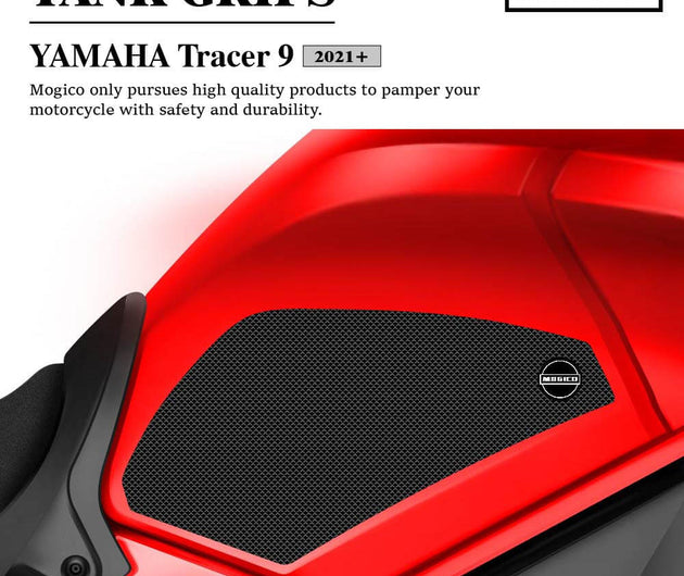 Mogico Yamaha Tracer9/GT 2021+ Tank Grips / Motorcycle Anti-slip Pads / Traction Non-Slip Mats Fuel Tank Protection