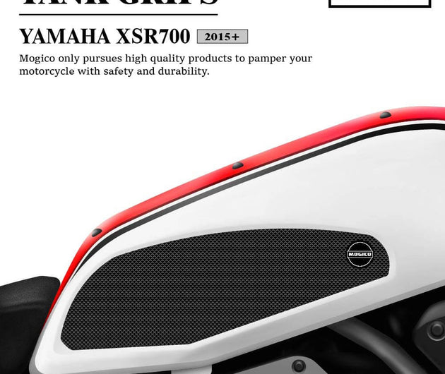 Mogico Yamaha XSR700 2015+ Tank Grips / Motorcycle Anti-slip Pads / Traction Non-Slip Mats Fuel Tank Protection